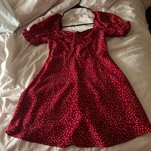 Red polkadot sundress